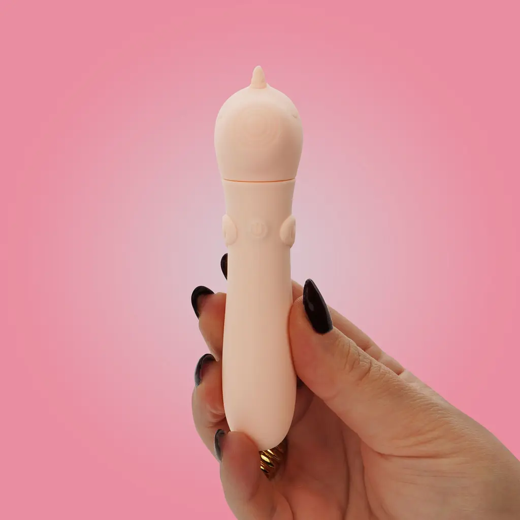 Вібратор-єдиноріжка Unihorn USB Bullet - Heart Throb, віброкуля, USB-зарядка, 10 режимів - фото 7