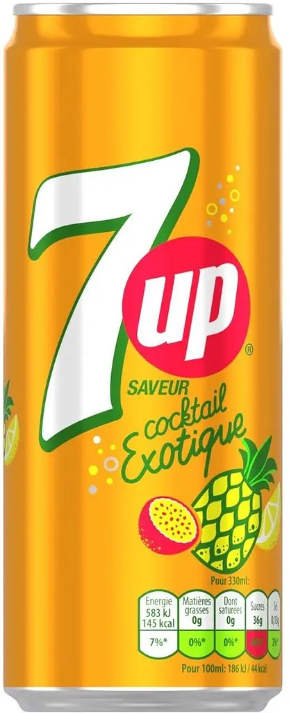 Газований напій 7UP Cocktail Exotique 330 мл