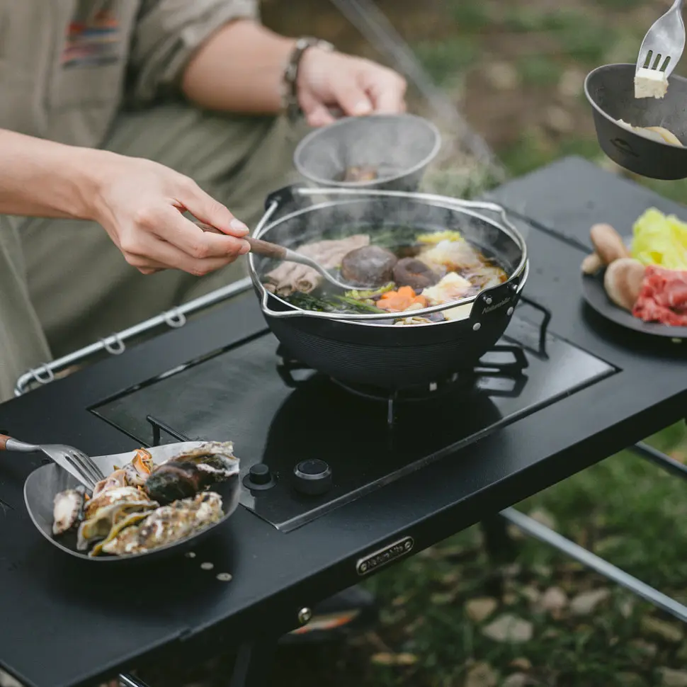 Складной стол для барбекю Naturehike CNK2350CF018, стальной, черный - фото 10