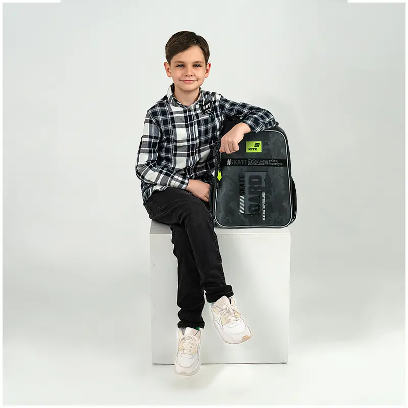 Рюкзак для початкової школи Kite Education каркасний 531 SK8 Board Чорний (K26-531M-2) - фото 19