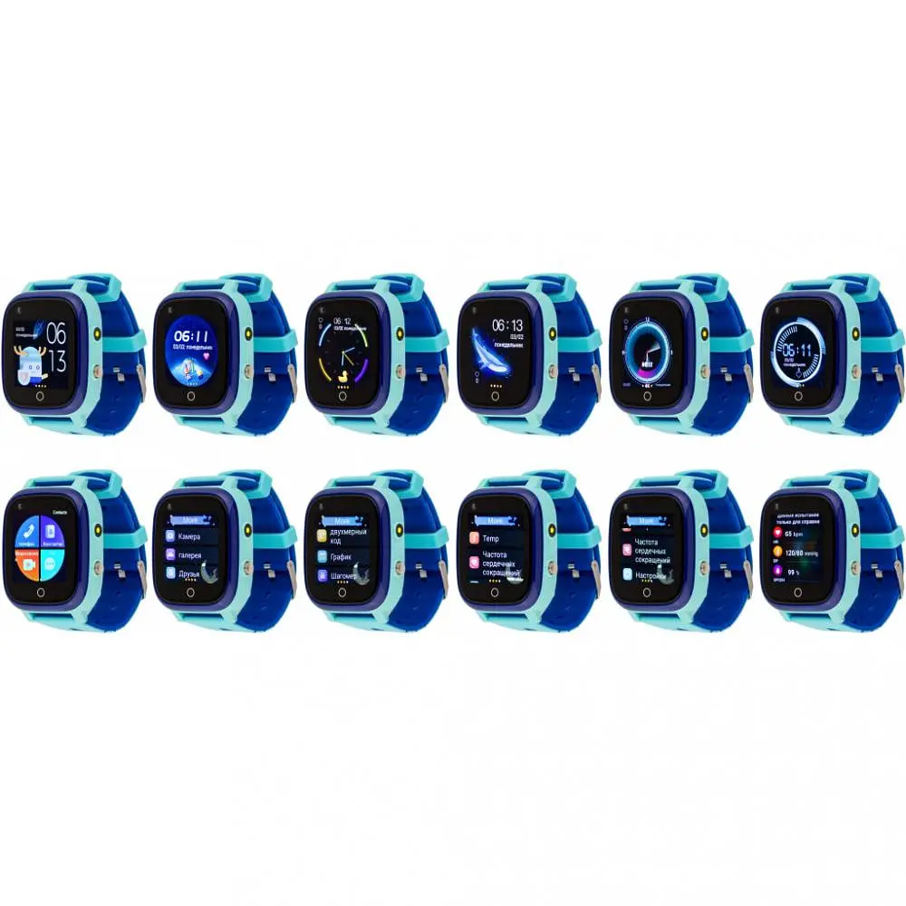 Дитячий розумний годинник Amigo GO005 4G WIFI Thermometer Blue - фото 6