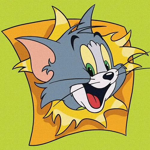 Картина за номерами для дітей "Tom and Jerry: Веселі пригоди" 25х25 см