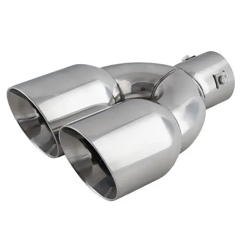Насадка на подвійний глушник Vitol 241 x 2-89 x 64 мм Матовий Хром (NG-1167B X Pipe) - фото 5