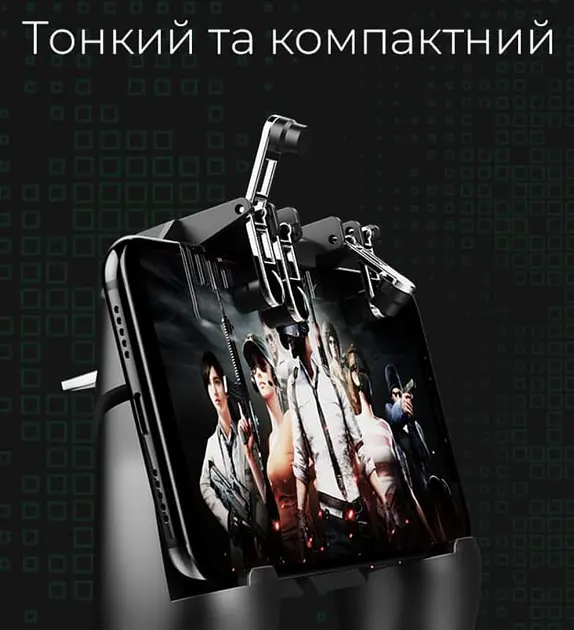 Джойстик для телефону з охолодженням Memo AK77 1200mAh ігровий контролер тригер Black (18535) - фото 10