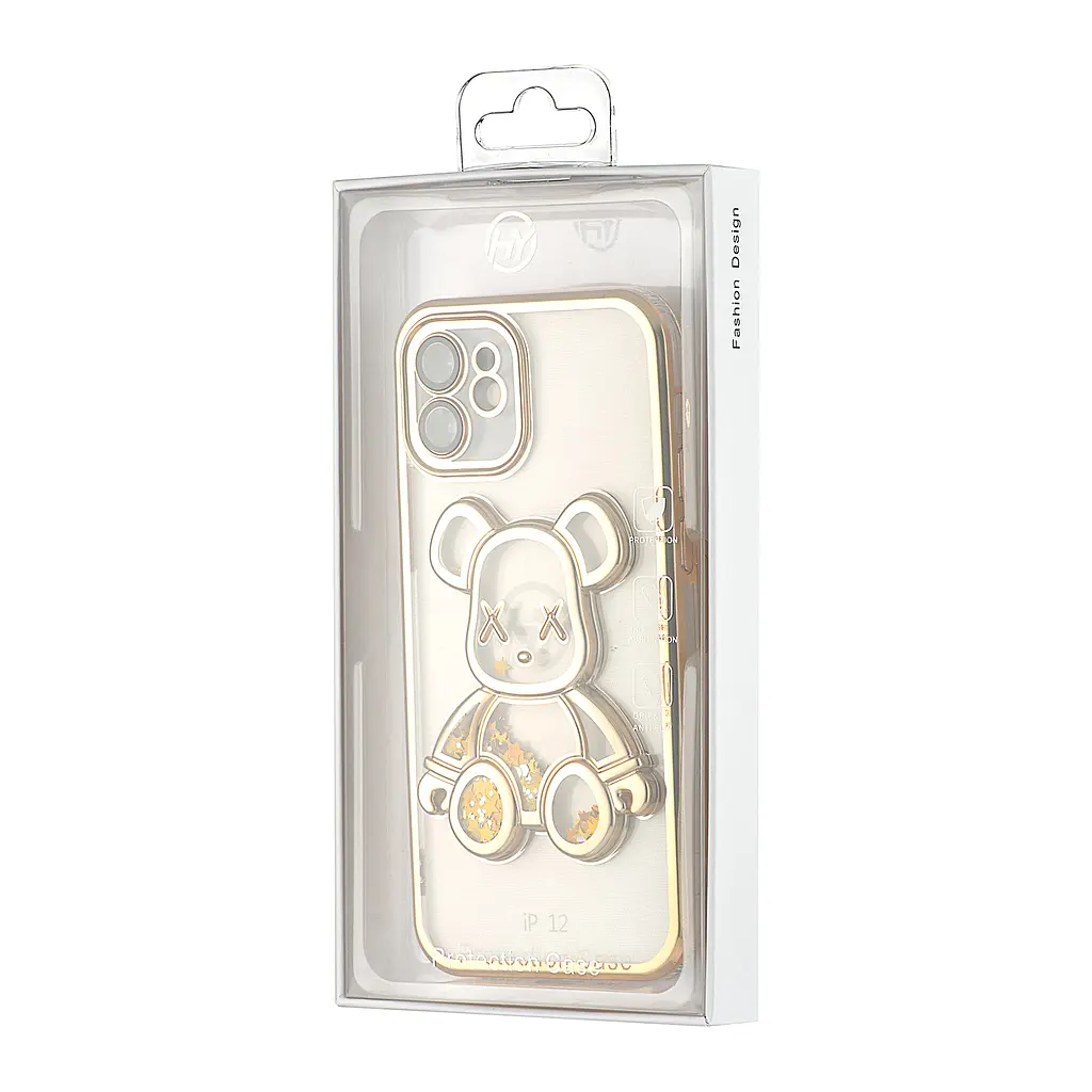 Чохол Shining Bear Case Protected Camera iPhone 12 Gold - фото 2