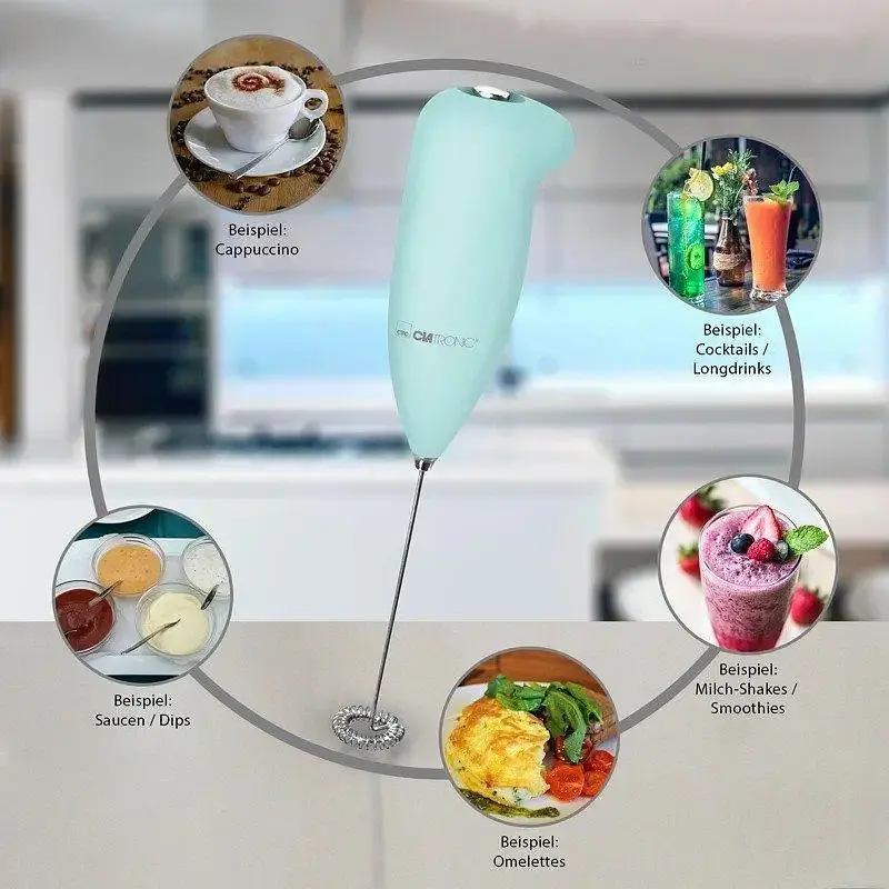 Вспениватель молока, пеноуказатель Clatronic MS 3089 (капучинатор, нержавеющая сталь, компактный) - фото 4