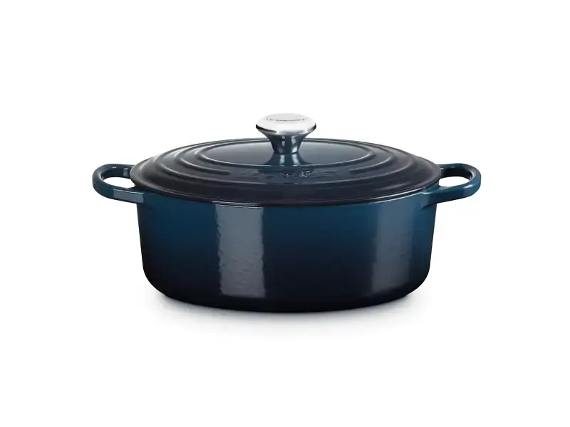 Каструля Le Creuset Signature Cast Iron Oval Casserole 29 cm Nuit (21178291294475) - фото 5
