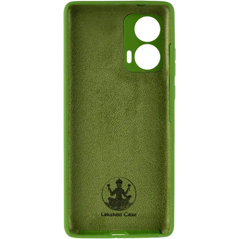 Чехол Silicone Cover Lakshmi Full Camera (AA) для Motorola Edge 50 Зеленый / Dark green - фото 3