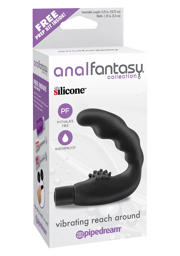 Стимулятор простаты Pipedream Anal Fantasy Collection Vibrating Reach Around, 10.7 см черный - фото 3