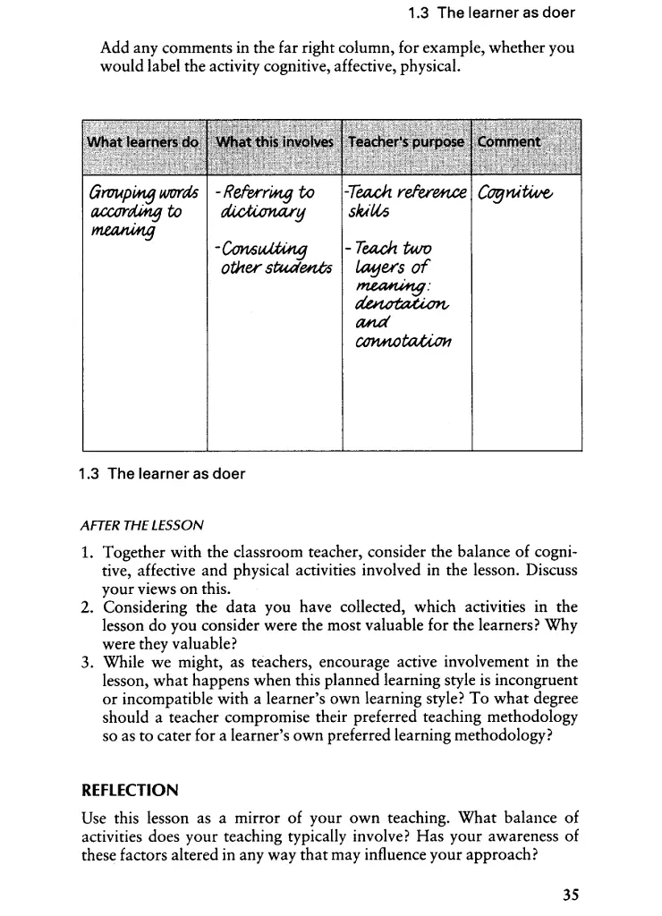 Classroom Observation Tasks. A Resource Book for Language Teachers and Trainers - фото 10