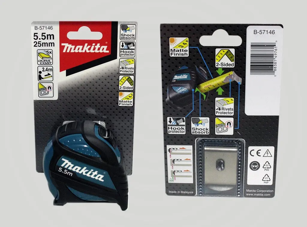 Рулетка вимірювальна 5.5 м Makita B-57146 - фото 5