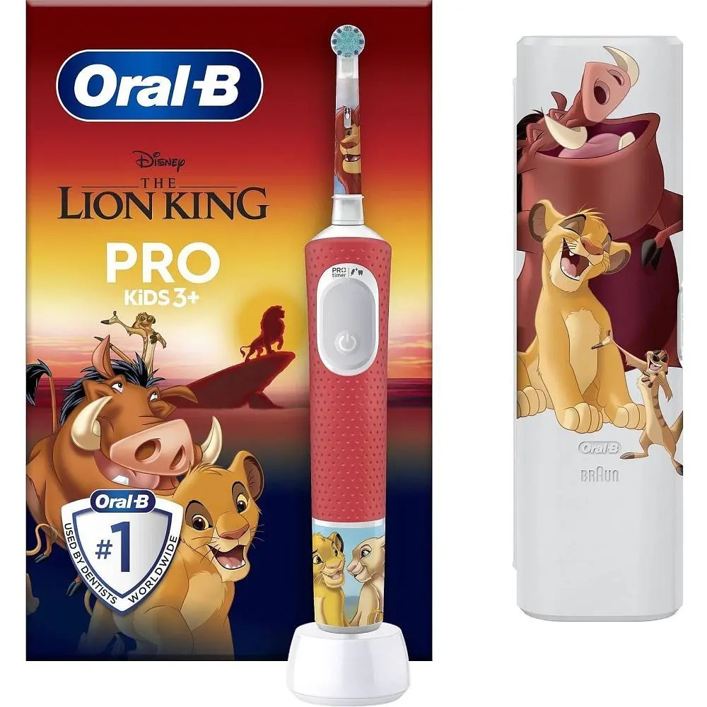 Зубна електрощітка Braun Oral-B Kids Lion King D103.413.2KX (D103.413.2KX Lion King) - фото 3