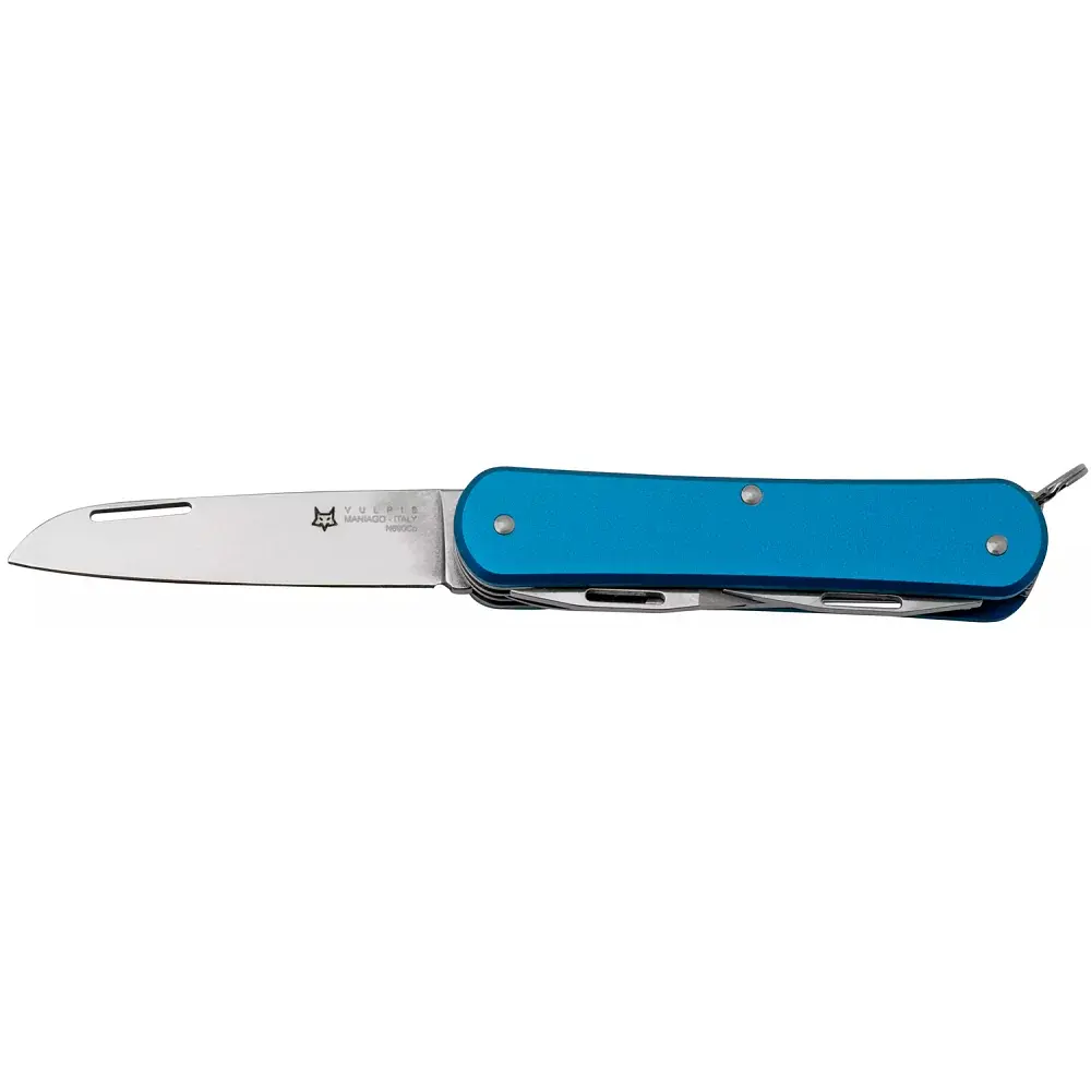 Ніж багатофункціональний Fox Vulpis Aluminium Blue. 4 інструменти - фото 2