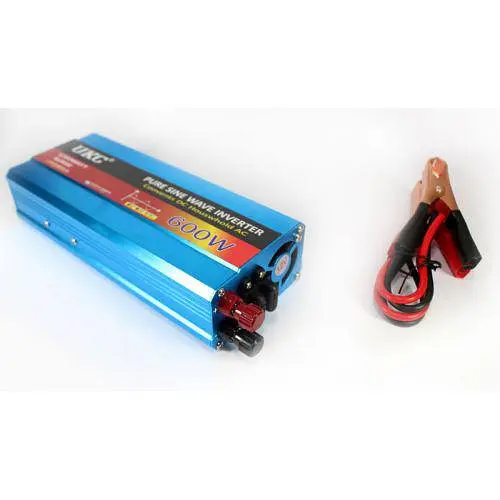 Автоінвертор-перетворювач напруги з чистою синусоїдою 12 V у 220 V AC/DC 600 W UKC - фото 4