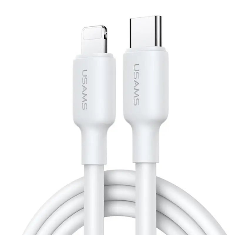 МЗП US-CC186 PD30W (1USB-C) + кабель Type-C to Lightning White Usams teh0029651 - фото 3