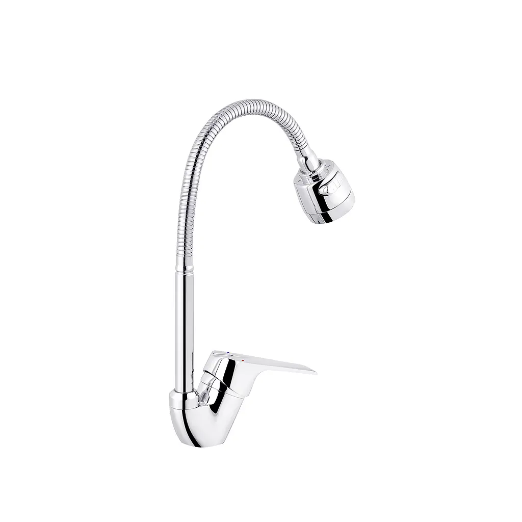 Смеситель для кухни с гибким изливом Kroner KRM Odra - C038-1 CV021194 Хром - фото 3