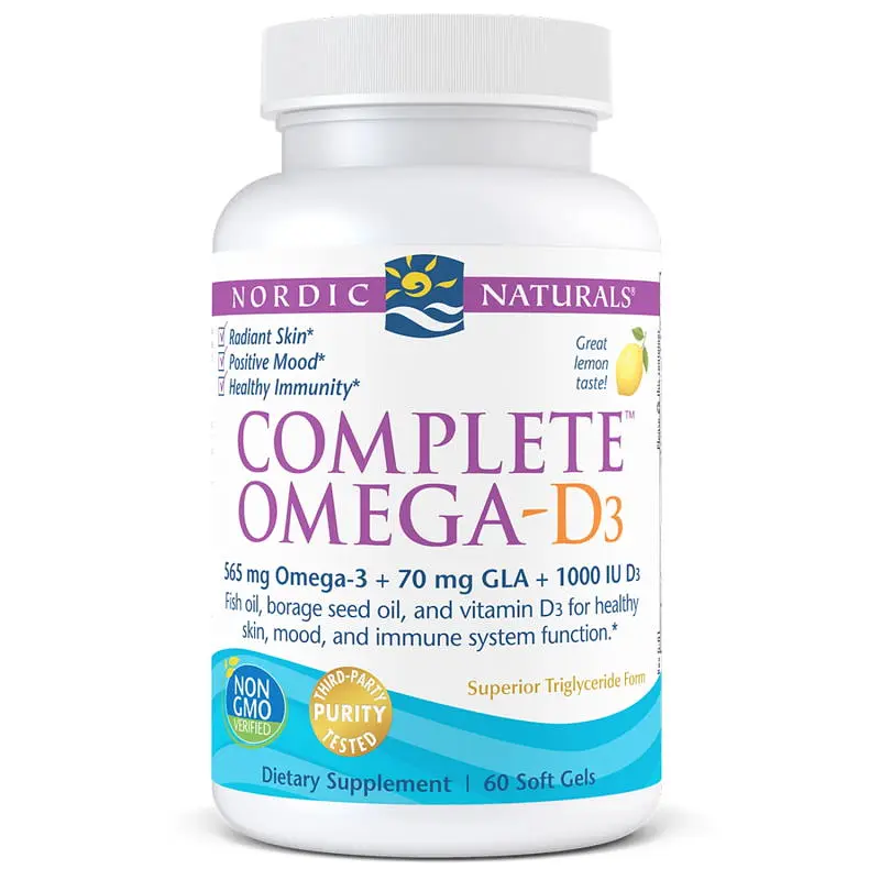 Жирні кислоти Nordic Naturals Complete Omega-D3, 60 капсул лимон - фото 2
