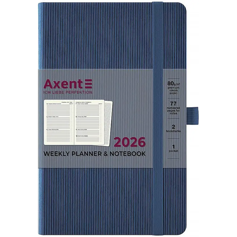 Щотижневик Axent 2026 Partner Lines 125 x 195 мм блакитний (8515-26-48-A) - фото 2