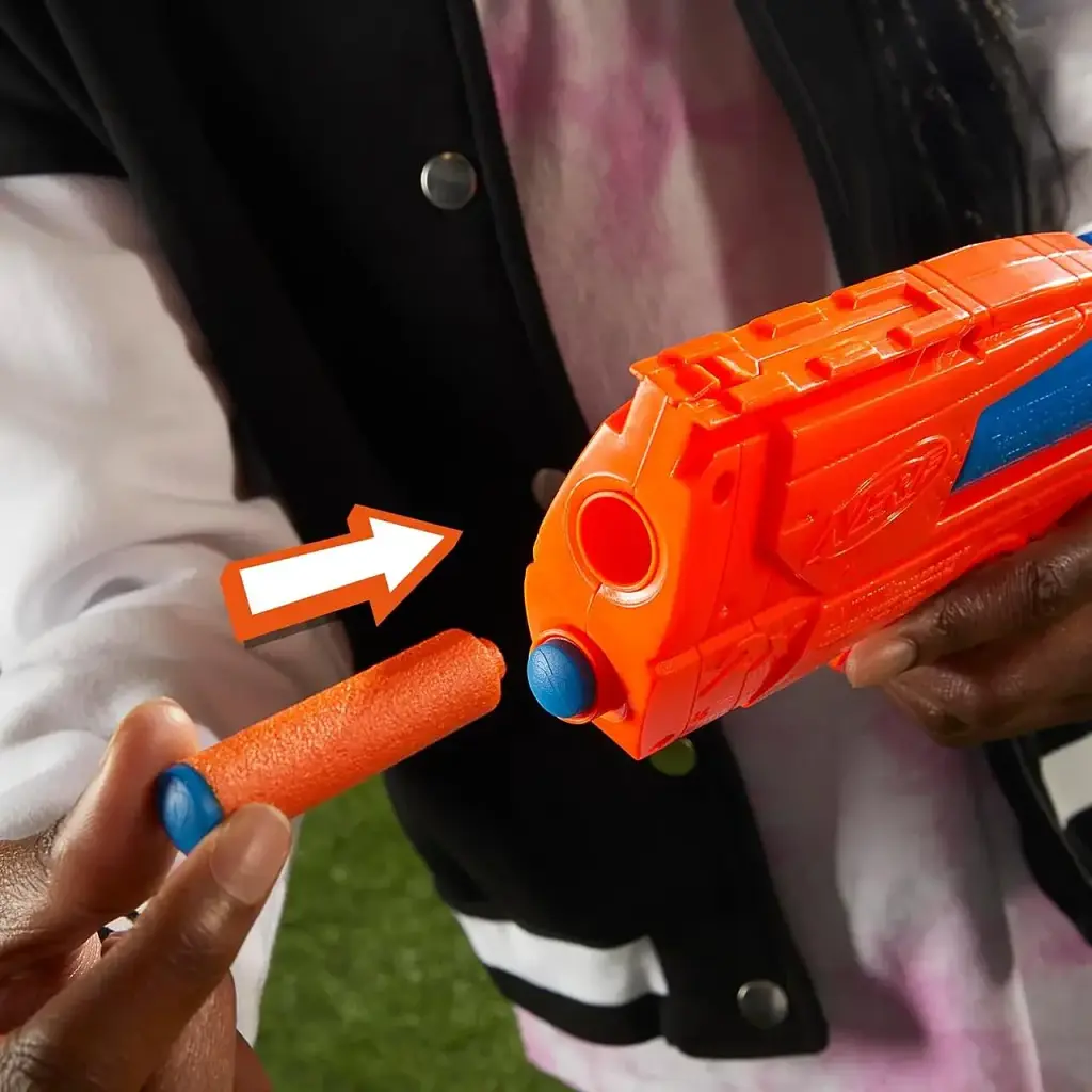 Бластер іграшковий Hasbro Nerf N Series Ward механічний зі 2 стрілами N1 синьо-помаранчевий (SKU-235) - фото 4