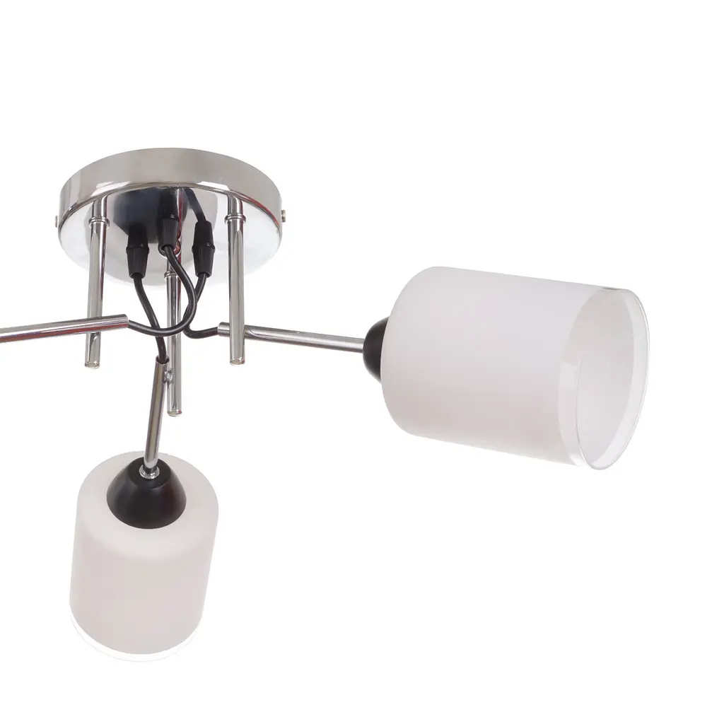 Люстра потолочная Brille современная Е27 60W BK/CH (LK-724S/3) - фото 2