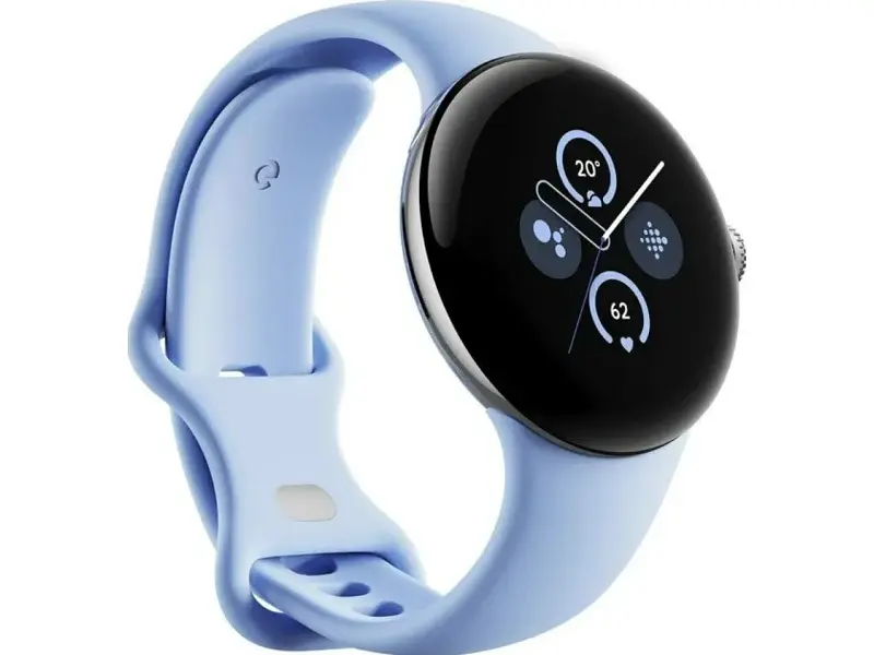 Смарт-годинник Google Pixel Watch 2 Polished Silver Aluminum Case / Bay Active Band