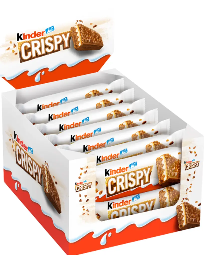 Вафельний батончик Kinder Crispy з шоколадно-горіховою начинкою 34 г - фото 7