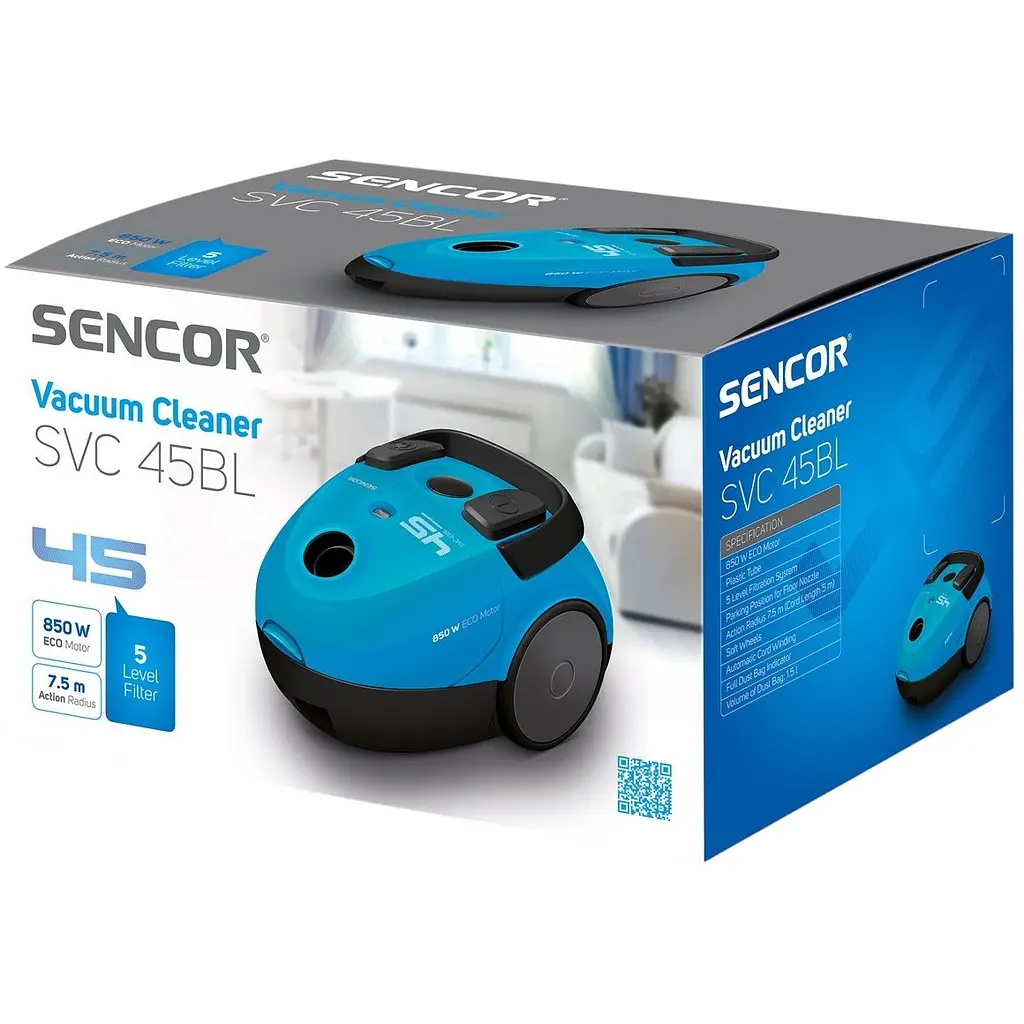 Пылесос Sencor SVC 45BL-EUE3 - фото 19