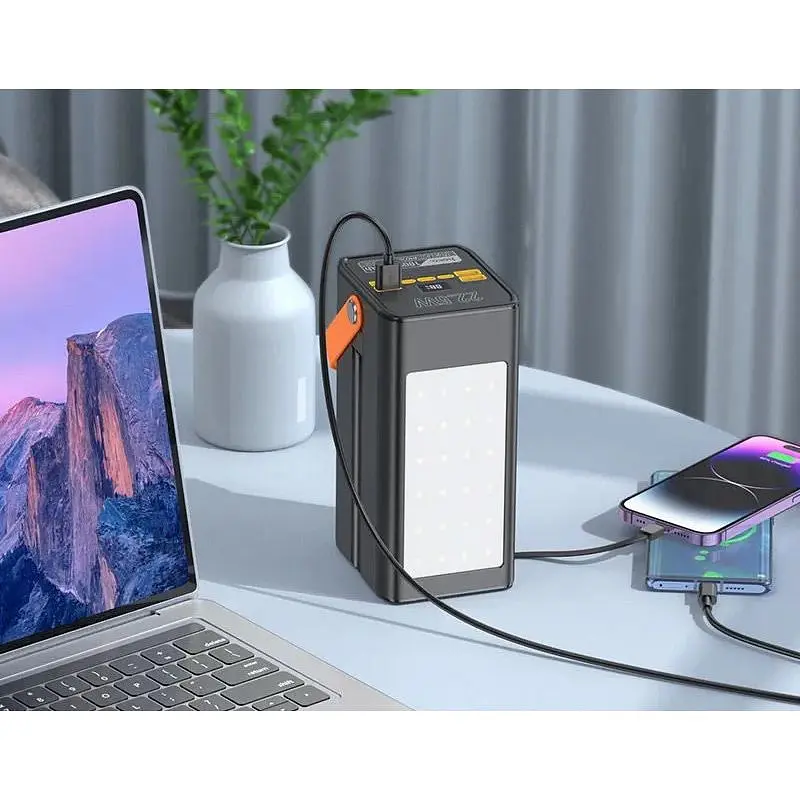 Зовнішній акумулятор Hoco DB49 Action 100000mAh 22.5W Black [117443] - фото 5