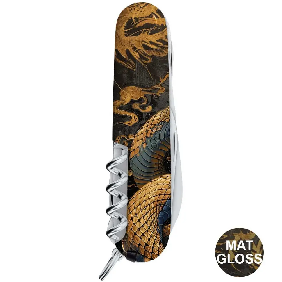 Ніж Victorinox Huntsman Zodiac 91мм 15функ Дерев'яна змія - фото 6