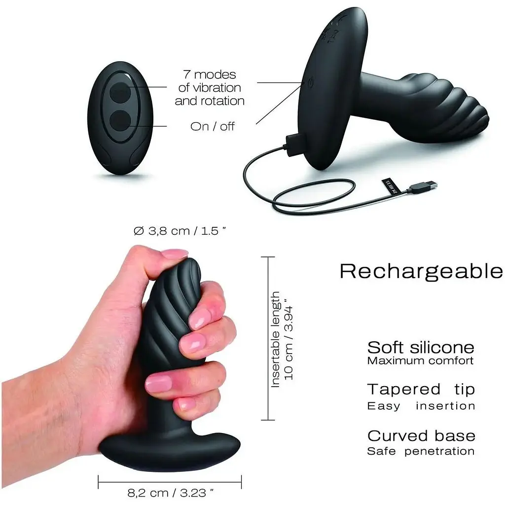 Анальная пробка Dorcel Spin Plug - фото 4