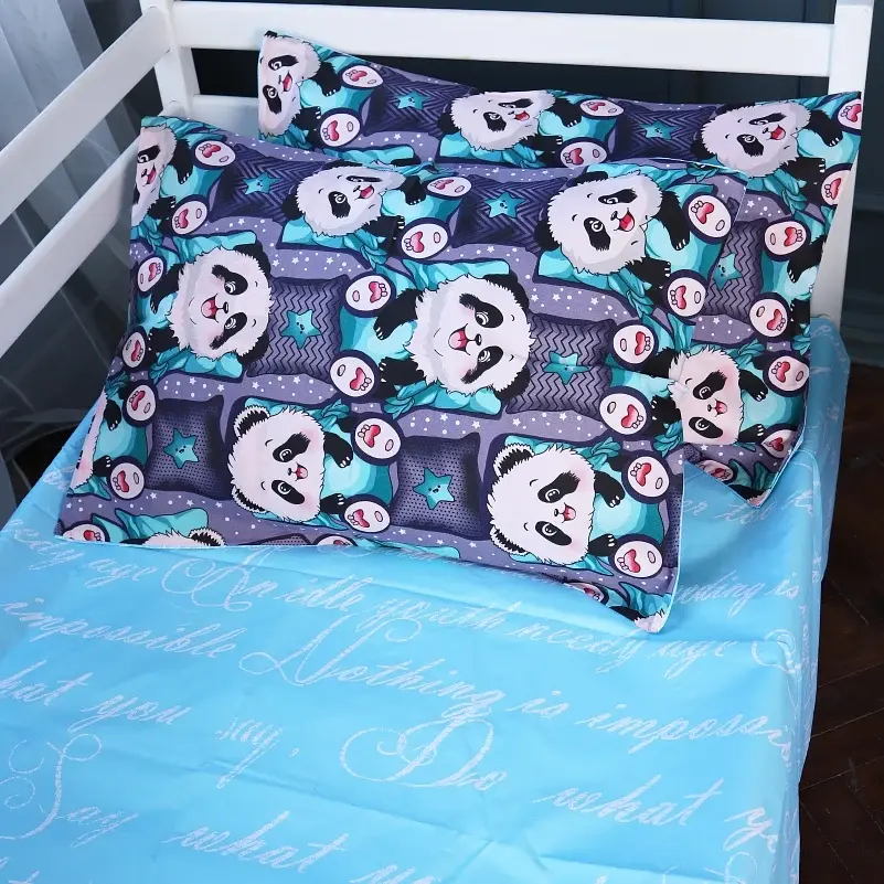 Комплект постільної білизни MirSon Ranforce Elite 17-0722 Tiny Panda 2 x 160 x 220 см синій (2200010687590) - фото 3