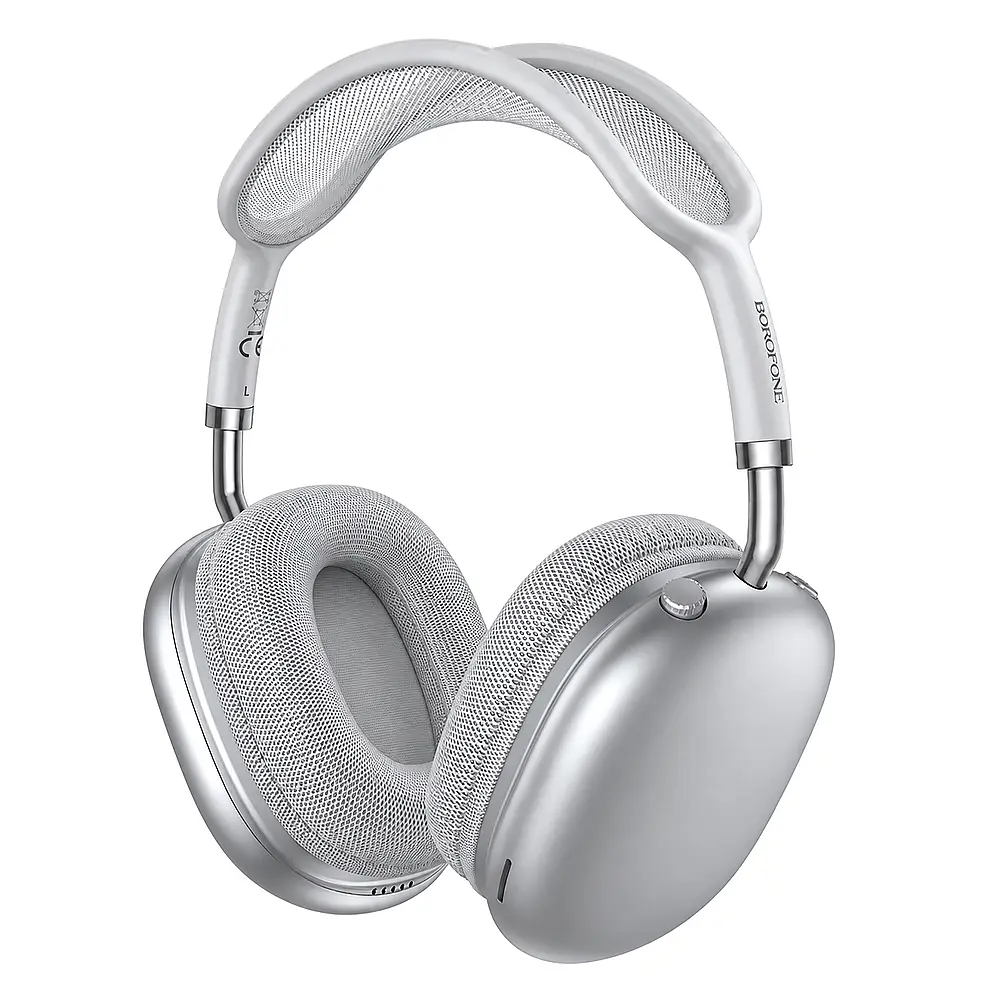 Навушники Bluetooth Borofone BO36, Silver, Box