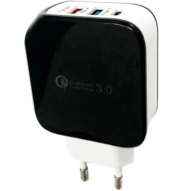Мережевий зарядний пристрій Gelius Pro Voltag QC GP-HC07 Black/White - фото 2