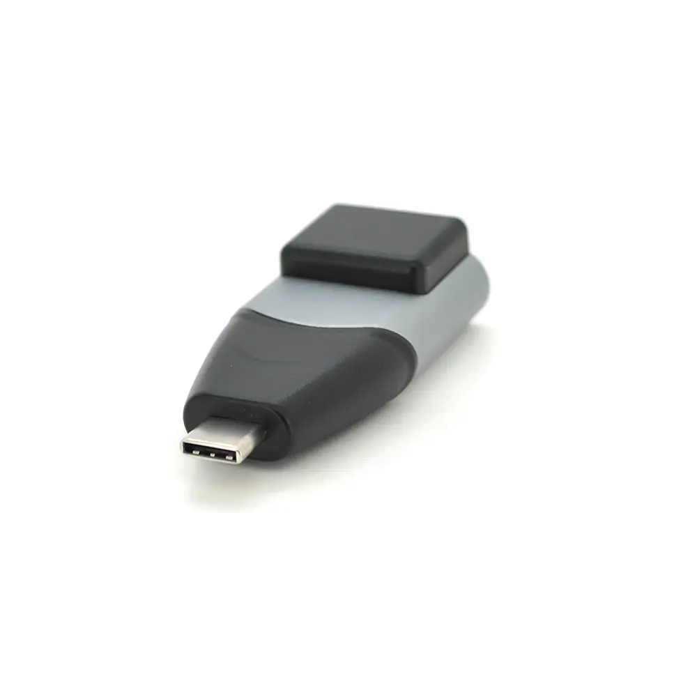Перехідник Voltronic Type-C (тато)/RJ-45 (мама), chip:RTL8153, 1000Mbps, Black - фото 2