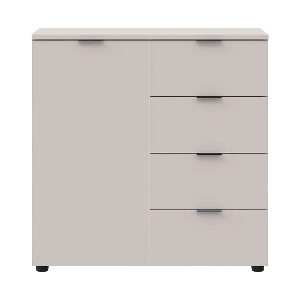 Комод Doros Рон 1 1 фасад 4 ящика Кашемир 80х38х81 см (41516043) - фото 4