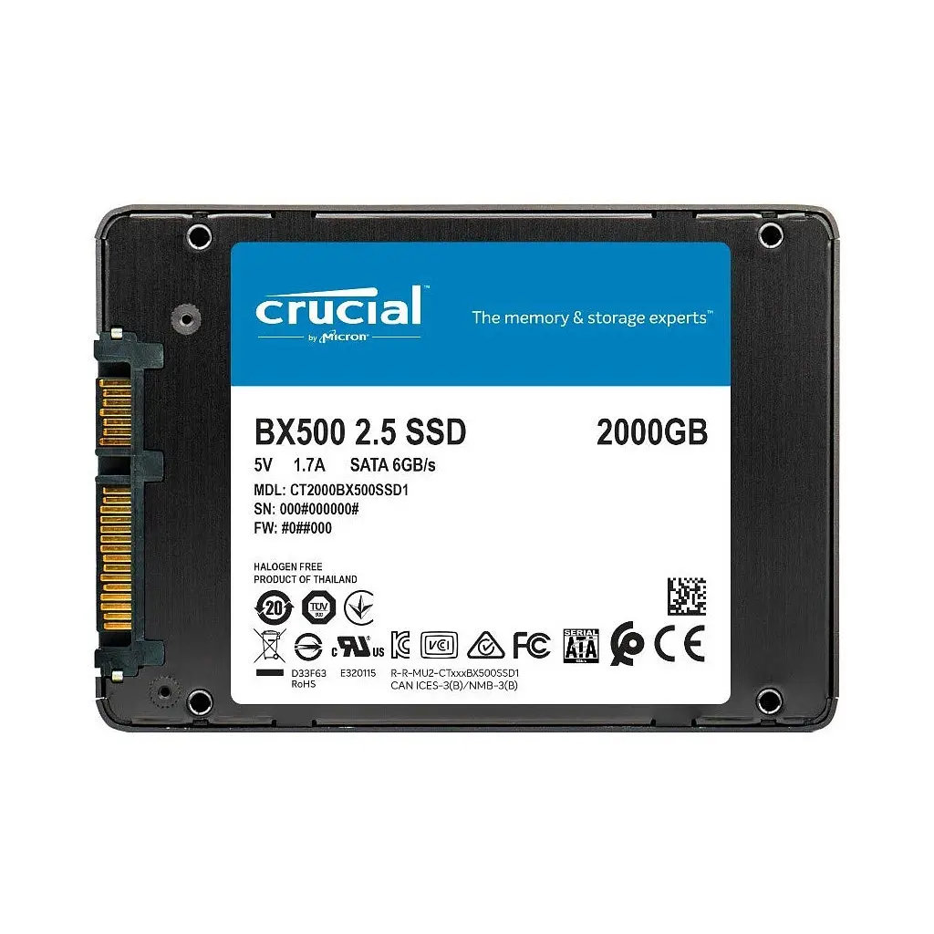 Накопичувач SSD 2.5" 2TB Micron (CT2000BX500SSD1) - фото 2