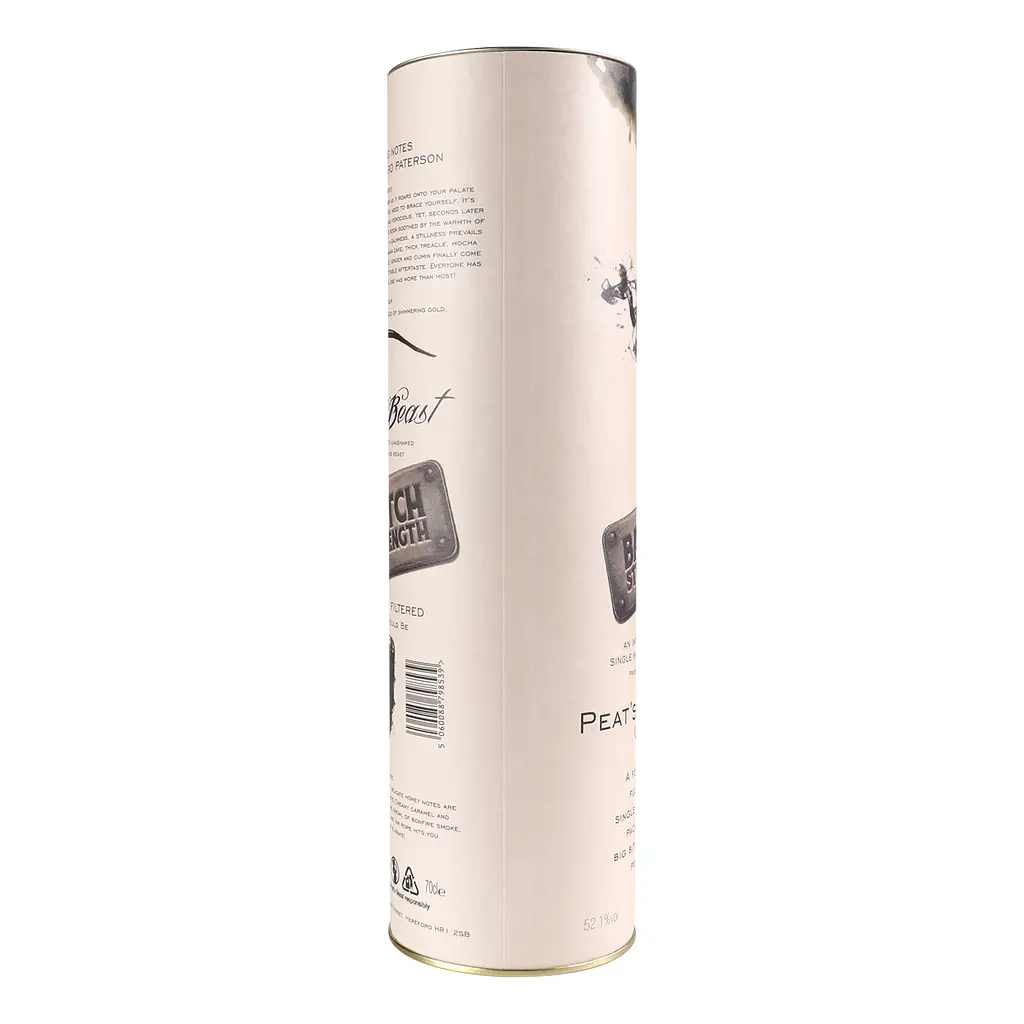 Виски Peat's Beast Cask Strength Single Malt Scotch Whisky 52.1% 0.7 л в тубусе - фото 3