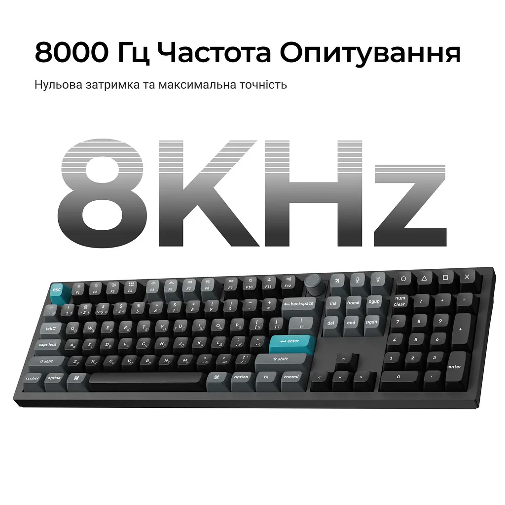 Клавіатура бездротова Keychron Q6 Ultra Keychron Red Switch Black RGB (Q6U-M1-UA) - фото 10