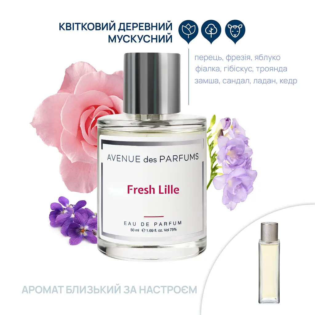 Парфюмерная вода Fresh Lille Avenue des Parfums 50 мл - фото 2