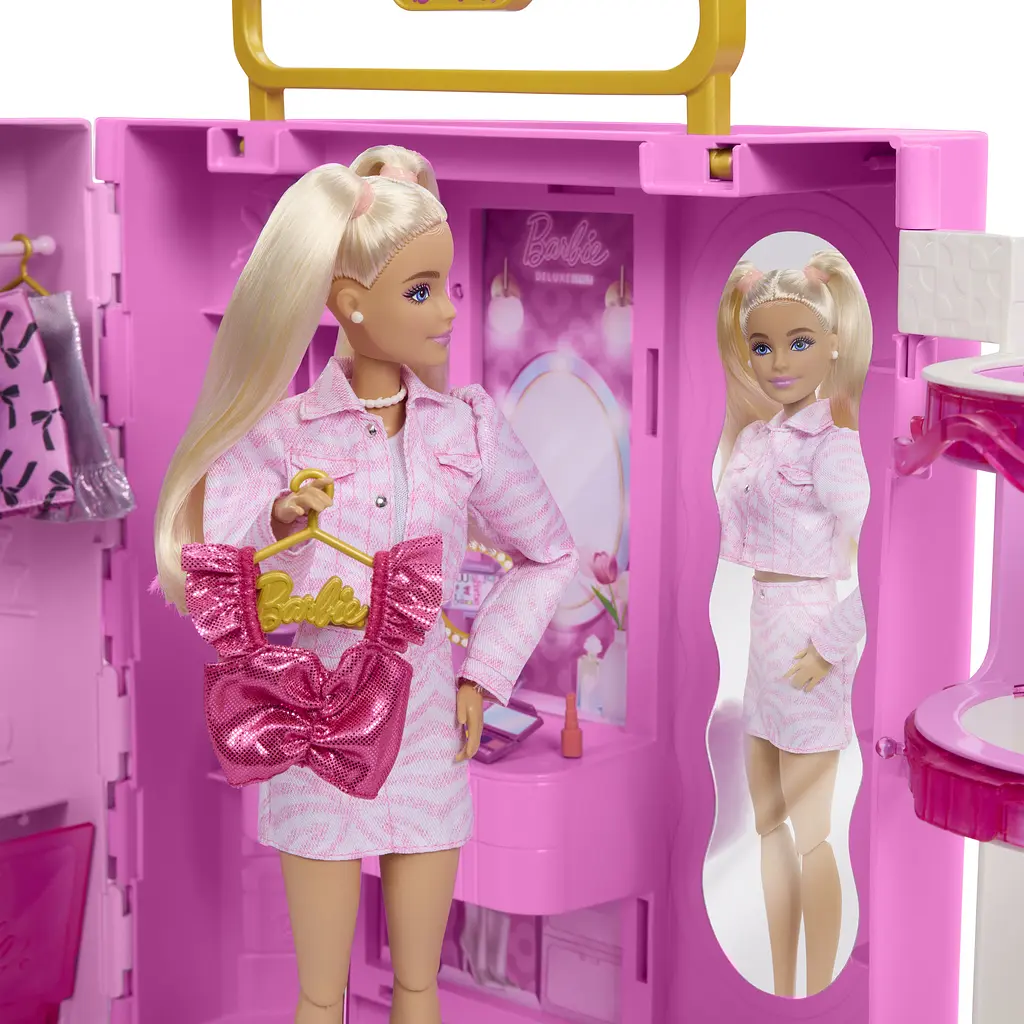 Портативна шафа-гардеробна для ляльки Barbie Deluxe Style Гардероб мрії (JJP01) - фото 4