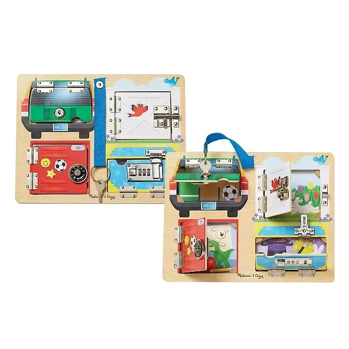 Дошка Melissa&Doug з засувками і блокуванням дерев'яна (MD19540) - фото 3