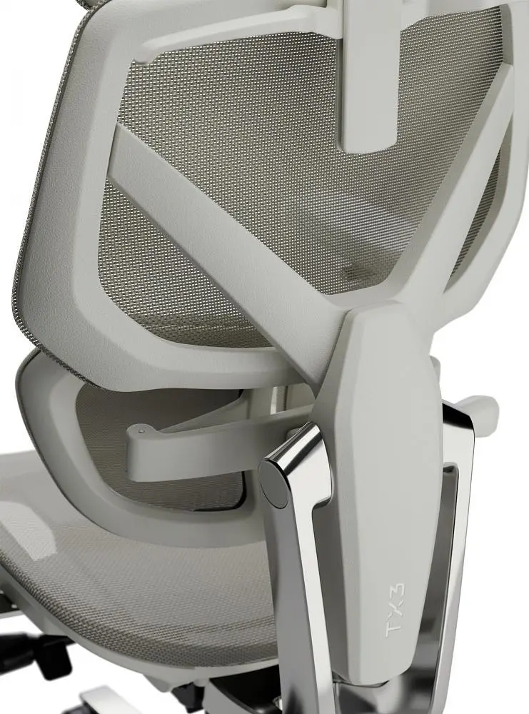 Крісло для геймерів TX3 Flex Pro Mesh Light Grey (TEGC-3076104.42) - фото 3