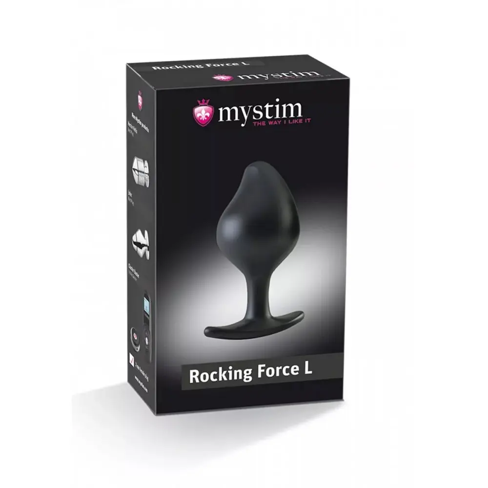 Mystim Rocking Force L - Силіконова анальна пробка для електростимулятора, 10.5х4.7см - фото 5