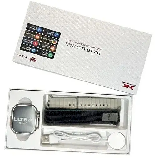 Смарт-годинник HK 10 Ultra 3 IP67+Amoled Grey - фото 6