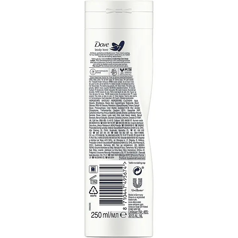 Лосьйон для тіла Dove Pelege Geheimnisse Belebendes Ritual Body Lotion, 250 мл - фото 3