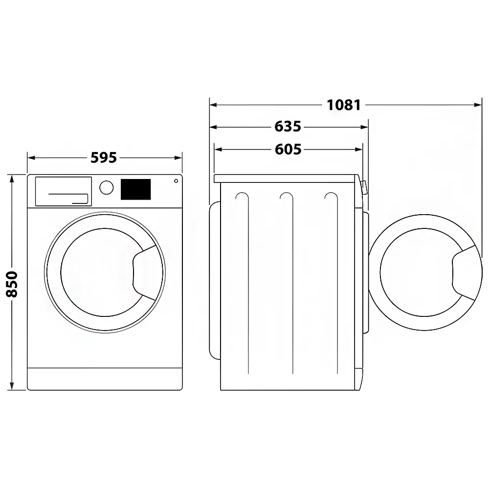 Прально-сушильна машина Whirlpool фронтальна 11(7) кг 1600 A 60 см дисплей пара інвертор білий - фото 7