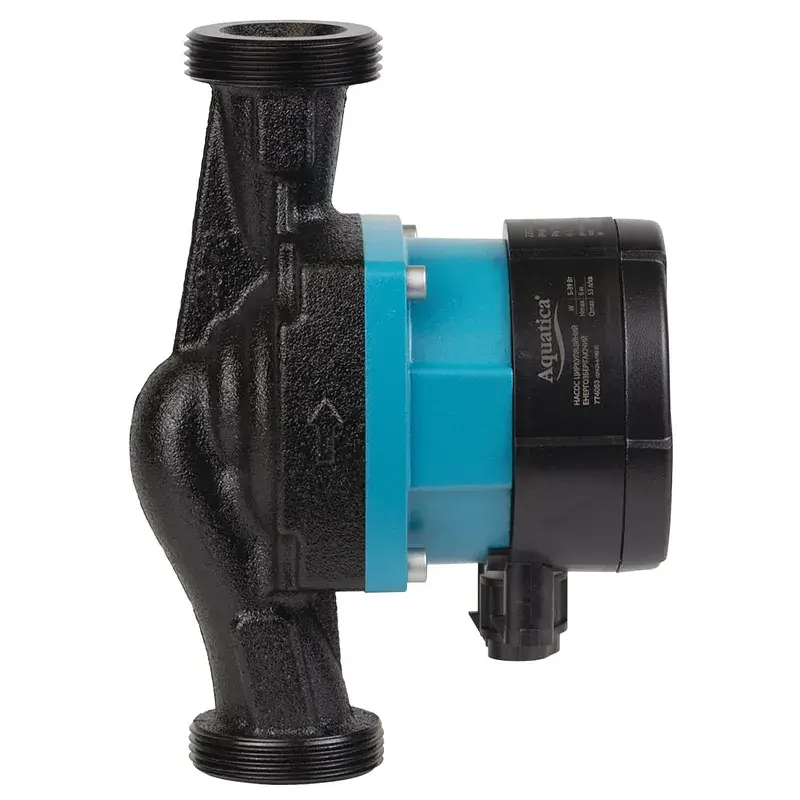 Насос циркуляційний енергозберігаючий 5-39Вт Hmax 6м Qmax 53л/хв Ø1½" 180мм + гайки Ø1" AQUATICA GPA25-6/180 III (774053) - фото 6