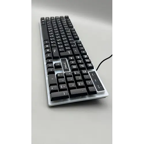 Клавіатура дротова XSTRIKE X-1080, RGB підсвічування, 104 клавіші, USB, чорна - фото 2