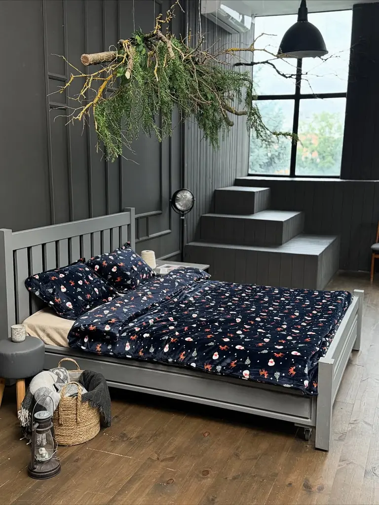 Постільна білизна двоспальне Dushka Home Сатин Плюш 21448 180х215 см - фото 2