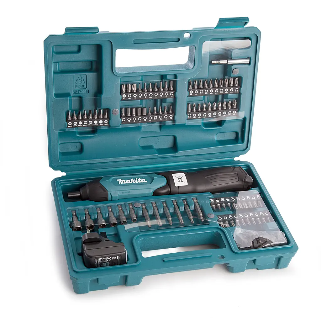 Викрутка акумуляторна з набором біт Makita DF001DW (4 Нм, 1/4", 3.6 В, USB) - фото 4